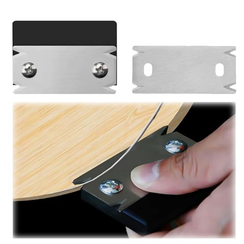 Professioneller Kantenumleimer & Kantenhobel Holz mit 2 Klingen - Kantenschneider Umleimer für Holz/PVC/ABS, Rutschfester Einhandhobel mit 3mm Trimmdicke, Inkl. Aufbewahrungsbox