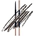 PONY EFFECT Sharping Brow Definer #Deep Brown 0.5g, 0.64 Ounces, Eyebrow Pencil, Ultra-slim Liner, Natural Brows Makeup, Dark Chocolate Brown Color