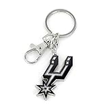aminco NBA San Antonio Spurs Heavyweight Keychain , Silver, 5