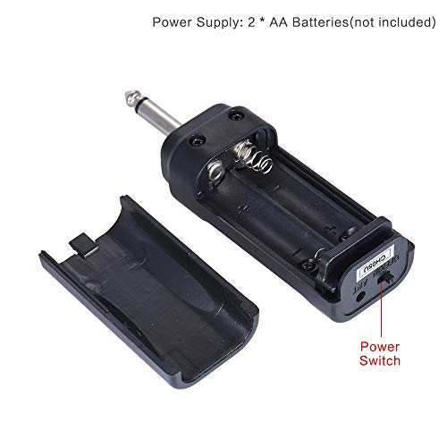 KKmoon Muslady UHF Portátil Sistema de Transmissor de Áudio Sem Fio Transmissor + Receptor 60 M Alca