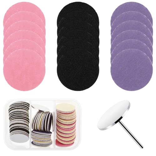 Disques De Papier Abrasif (Grain 80 150 240) Et Forets À Ongles En Métal Limes À Pieds Disques De Papier Abrasif De Rechange pour Peaux Mortes Callosités...