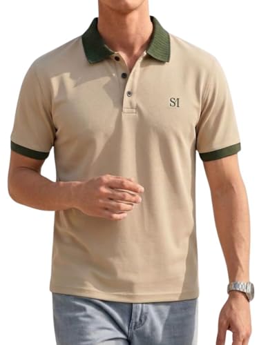 Image of SMOWKLY Men's T-Shirt | Stylish T Shirt with a Ribbed Collar | Soft Breathable Lightweight Polyester Blend | Stylish Regular Fit Casual TShirt for Men.