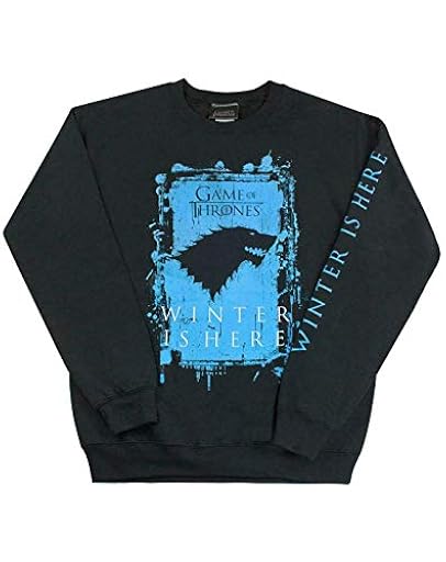 Vanilla Underground Juego de Tronos Invierno está aquí Adultos Hombres de Negro con Capucha | Ya disponible en tu tienda friki favorita! En mundofriki.es!