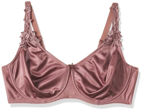 Image of Triumph International Minimizer Women Bra Wired Non Padded High Support Big Cup Lingerie Visual Bust Reduction Comfort Bra Floral Lace Full Coverage Shapewear Wide Straps & U-Back Support Pack of 1