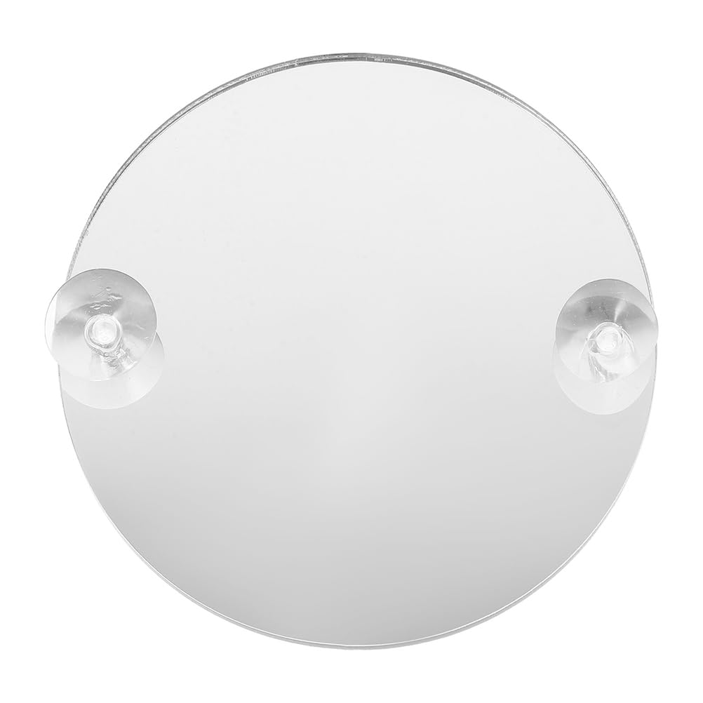 Betta Fish Exercise Mirror - Single Side Acrylic Mirror with Suction Cups for Fish Tank Decoration, 3.54 Inches