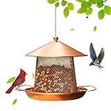 Mangeoire à graines pour oiseaux - Décoratif Suspendu | Station d'alimentation pour oiseaux de jardin Balcon Terrasse - Pour Rouge-Canaris Undulat