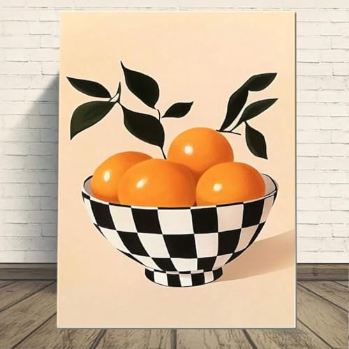 Toile murale nature morte pour une cuisine minimaliste chic
