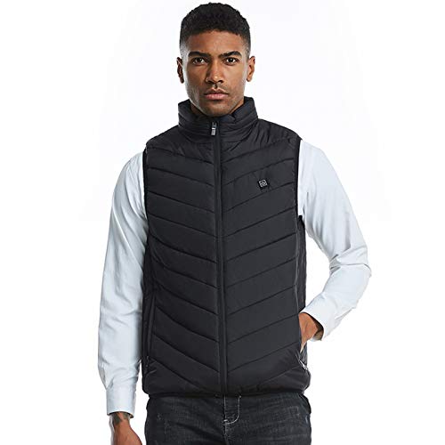 Moochy Moda masculina colete aquecido elétrico colete acolchoado térmico quente jaquetas externas aq