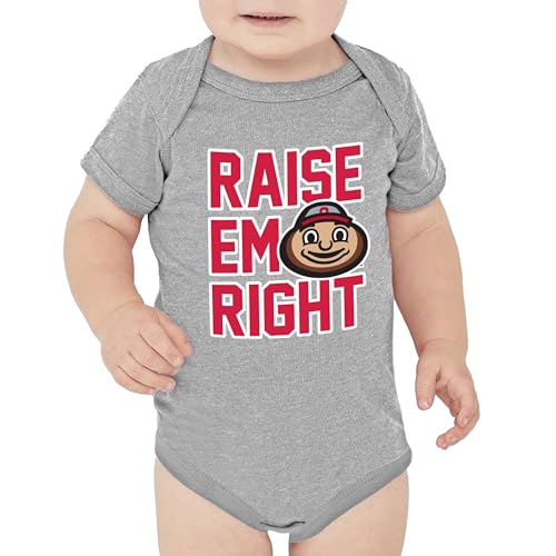 Image of Little King NCAA Raise Em Right Short Sleeve Romper-Infant Sizes 0-3M 6M 12M