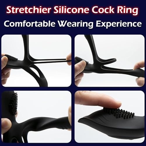Anillo vibrador para parejas que sufren falta de erección y buscan estimulación 4