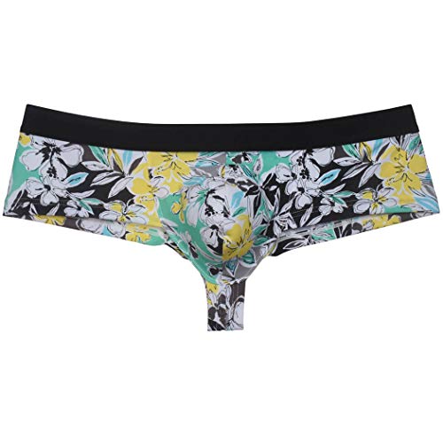 OROCOJUCO Men's Sports Underwear Brazilain Bikini Cheeky Brief High Cut Rear Swim Trunks 1/2 Back Coverage3