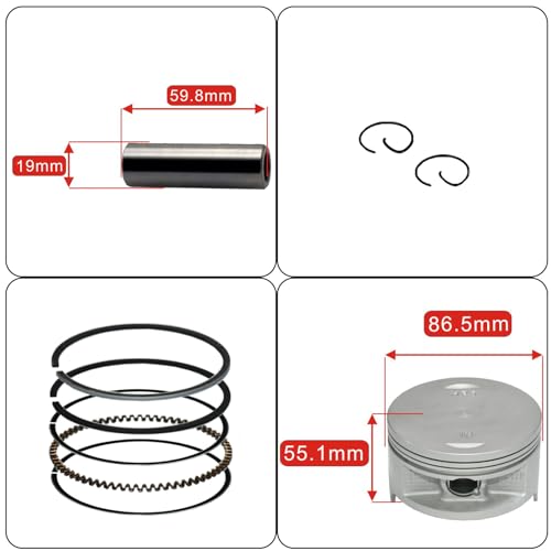 Image of Tupo TRX420-86.5 Cylinder Top End Rebuild Kit | Compatible with Honda TRX420 Rancher 420 2007-2018