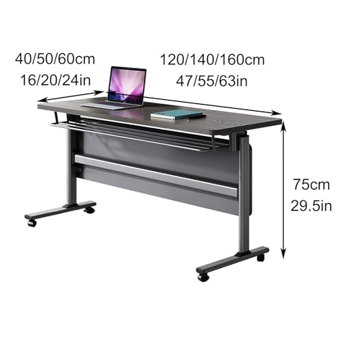 Table de formation mobile à roulettes avec plateau rabattable modulable