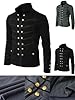 Cocila V Neck T Shirts for Men UK Men's Coat Outwear Praty Costume Embroider Gothic Blouse (Gary, S) Long Sleeve Shirt Mens Thick Checked Black Muscle Fit Polo Quick Dry Tshirts Tops Quilted #5