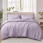 Tifschlaf King Size Duvet Cover Sets - Kingsize Bedding Set with 2 Pillowcases - Ultrasoft Brushed Microfiber Quilt Bed Cover with Zip Fastening, Lavender (230x220)