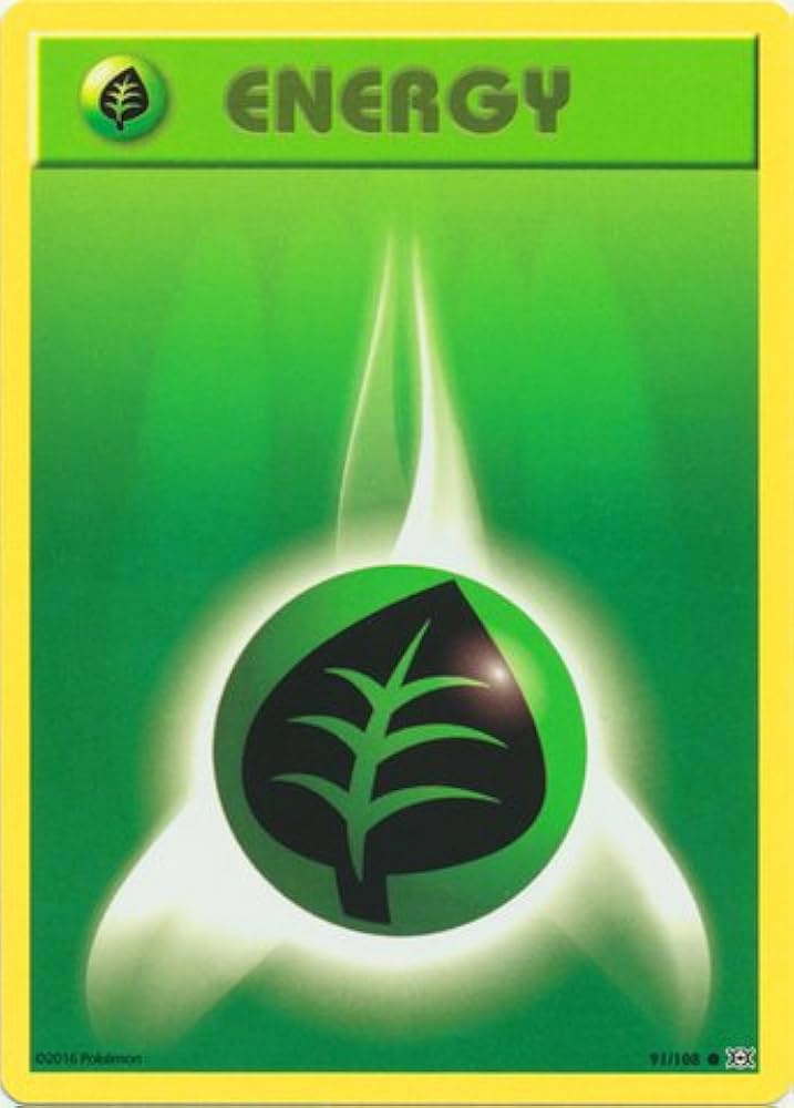 Amazon.com: Pokemon - Grass Energy (91/108) - XY Evolutions