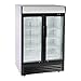 Royal Catering RCGK-W880-2 Vetrina frigo per bibite Frigorifero per bevande (880 L, 350 W, acciaio veniciato a polvere, bianco/nero, 8 ripiani, 50 dB)