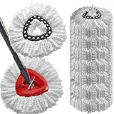 20 Pack Spin Mop Refills Head, Mop Heads Replacement for Spin Mop, Washable Microfiber Mop Replace Head Spin Mop, 360°Spinning Micro Replacement Mop Head for Easy House Cleaning Floor Mopping