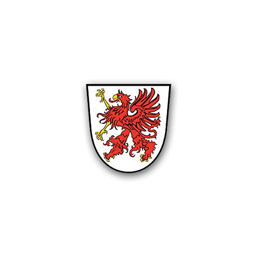 Sticker # Pommern Country Coat Of Arms Grip German State Germany Crest Insignia Emblem 7x7 cm A1846