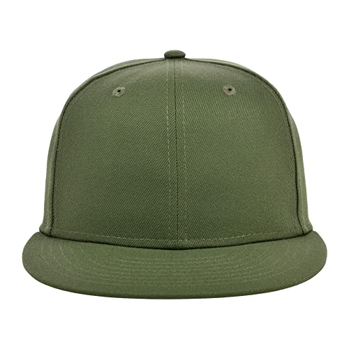 Image of Lids Blank Premium Full Court w /Colored Under Visor Fitted Cap