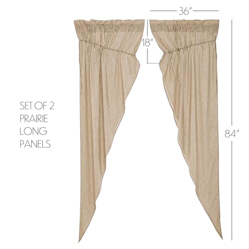 VHC-Brands-Sawyer-Mill-Charcoal-Prairie-Curtain-Set-Lined-Drapes-84-Inch-Long-Farmhouse-Country-Stripes-Cotton-for-Living-Room VHC Brands Sawyer Mill Charcoal Prairie Curtain Set Lined Drapes 84 Inch Long Farmhouse Country Stripes Cotton for Living Room