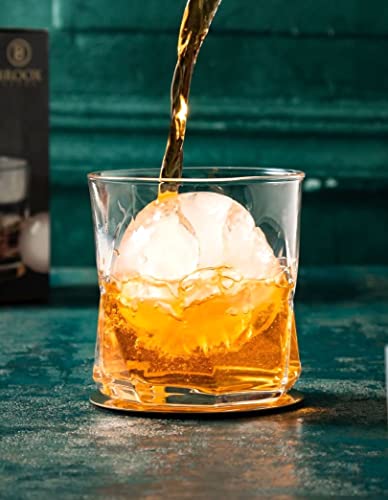 Broox Brand Sphere Ice Molds - Slow-Melting Whisky And Spirits Ice Balls Maker With A Lid, Leak-Free, Easy-Release, Stackable, Round Ice Freezer, Less Dilution For Longer Colder Drinks - Set Of 2 #TOP7