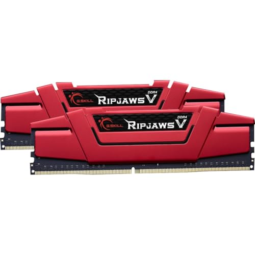 Image of Gskill F4-2400C15D-32GVR Memory D4 2400 32GB C15 RipV K2 2X 16GB, 1.2V, RipjawsV Red