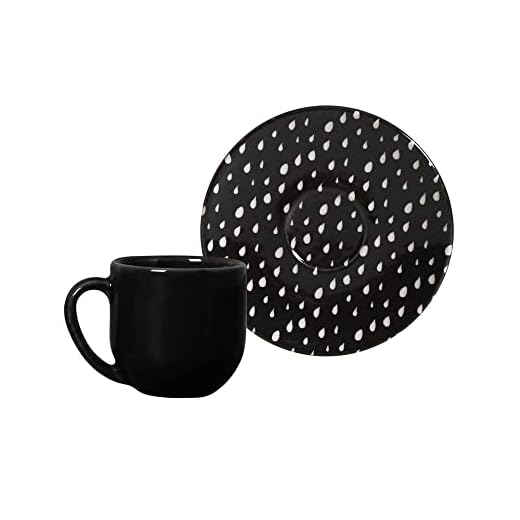 Conjunto C/ 6 Xícaras De Café C/ Pires Coup Chevron 112 ml