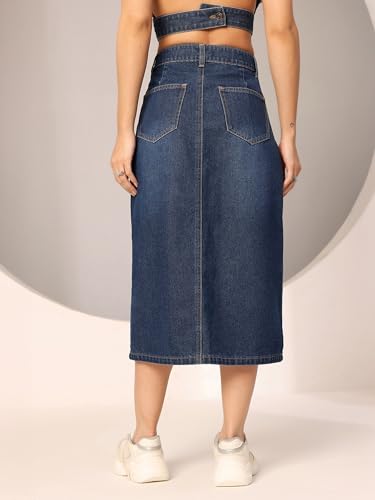 Image of Dolce Crudo Women's Regular High Rise Stretchable Denim Shorts