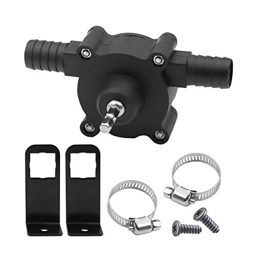 KyStudio Mini Portable Self-Priming Electric Drill Powered Water Pump Home Manual Electric Drill Drive Self Priming Pump Oil Fluid Water Transfer Pump