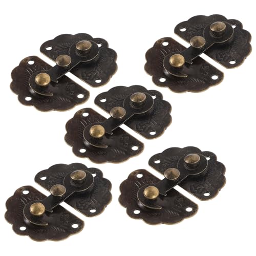 Gatuida 5個木盒用アンティークハ ッチ ジュエリーボックス用装飾具 小物