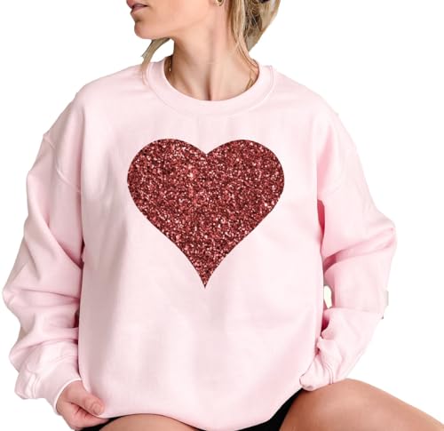 Glitter Heart Sweater,Love Sweat, Valentine's day sweater,unisex loves outfit Sand2