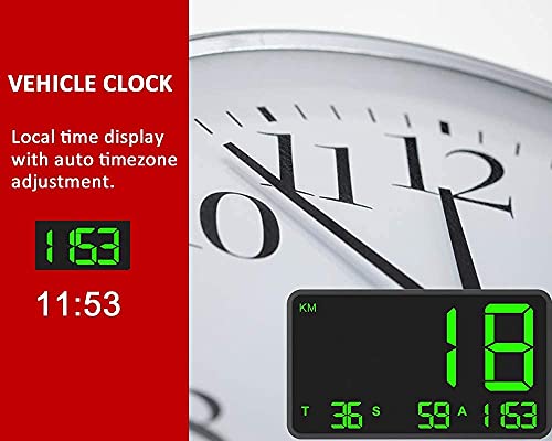 Kingneed Original Universal Gps Head Up Display Speedometer Odometer Car Digital Speed Display Mph Over Speeding Alarm Car Clock For All Vehicles C60/C60S/C80/C90 (C80-1) #TOP5