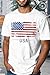 CQF American Flag Shirts for Men USA 4th of July T-Shirt Memorial Day Patriotic Tee Tops
