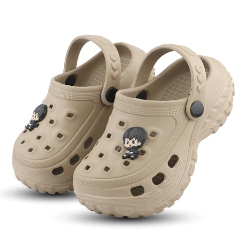 Image of FUEL Poddle Comfortable Indoor & Outdoor Casual Garden Clogs, Soft Cushioned Footbed and Lightweight EVA Slip-On Kids Clogs for Boys & Girls