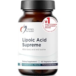 Designs for Health Lipoic Acid Supreme - 300mg Alpha Lipoic Acid with Taurine - Vegan, Non-GMO ALA Supplement (60 Capsules)