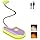 BIGMONAT Rechargeable Book Reading Light Dimmable Bookmark Light,Small Amber Reading Light for Kids in Bed,Portable LED Book Night Light with Rotary Light Neck,Clip on Reading Light in Bed (White)