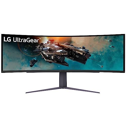 Image of LG 49 inch Curved Ultragear Dual QHD (5120 x 1440) @1ms, 240Hz Gaming Monitor with Vesa DisplayHDR 1000, Premium Gaming Display, AMD FreeSync, DCI-P3 95% (Typ.), HDMI, DP, Speakers, 49GR85DC (Black)