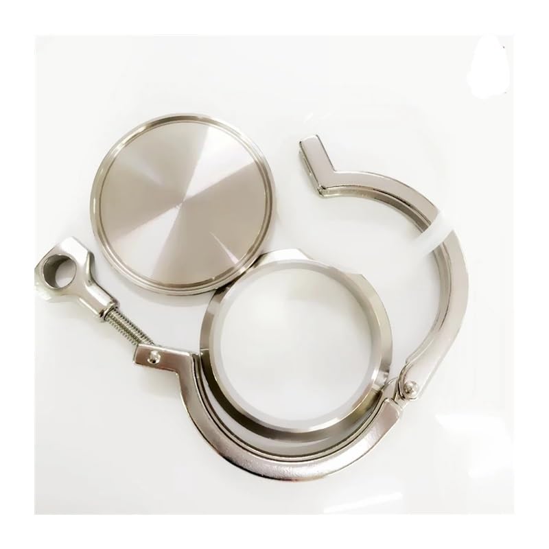 Raccord Tri Clamp 8" complet inox 304 avec viroles 204mm et embout borgne