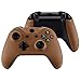 eXtremeRate Controller Griffe Case für Xbox One X/S Controller,Gehäuse Hülle Case Griffe PU-Leder Schale Faceplate Ersatzteile für Xbox One X/S Controller Modell 1708(Braunes Luxus-PU-Leder)