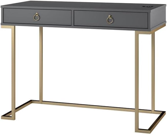 Ameriwood HOME Serenity Writing Desk, Graphite Gray