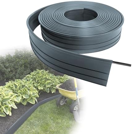 Hebitod Rasenkante Metall 5m Set - Flexible Beetumrandung Mit 8cm Spitzen Für Garten