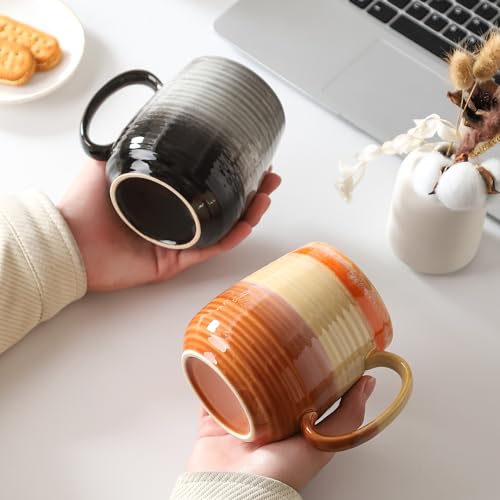 Tazón grande de cerámica 23 oz, apto para microondas miniatura 6
