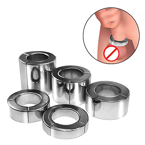 ペニスリング ステンレス鋼 ヘビー デューティ コックリング マグネット 吸着 拘束 リング 運動ボールストレッチャー 男性用 ペニすリング cock ring sm アダルトおもちゃ 内径34mm(高さ：20mm) - 画像5