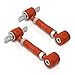 AJP Distributors Rear Suspension Control Arms Red Adjustable Camber Kit + Bushings Compatible/Replacement For Integra Civic Del Sol CRX 1988 1989 1990 1991 1992 1993 1994 1995 1996 1997 1998 1999 2000