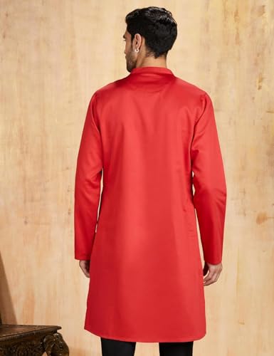 Image of Amazon Brand - Symbol Men Festive Embellished Long Kurta (Regular Fit)
