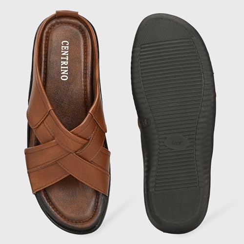 Image of Centrino Sandal for Men | Grip Insole for Stability | Modern Look with Straps | Comfortable Footwear (9772)