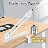 TONOR Mic Arm Desk Mount, Low Profile Boom Arm, Microphone Arm, Adjustable Mic Stand with Desk Mount Clamp, 3/8’’ and 5/8’’ Screwadapter for Most Mic, 37 cm +37 cm, White, T40LP #3