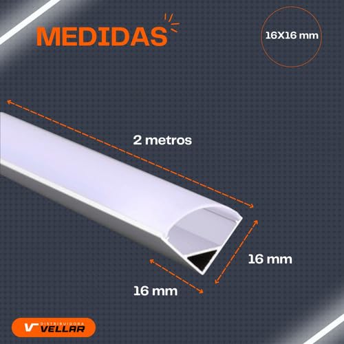 Perfil Para Canto De Sobrepor 2m Para Moveis Marcenaria Led Branco