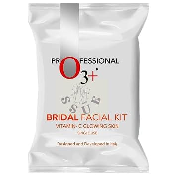 O3+ Bridal Facial Kit Vitamin C 136gm Glowing Skincare - Valentines Day Edition For All Skin Type Gift